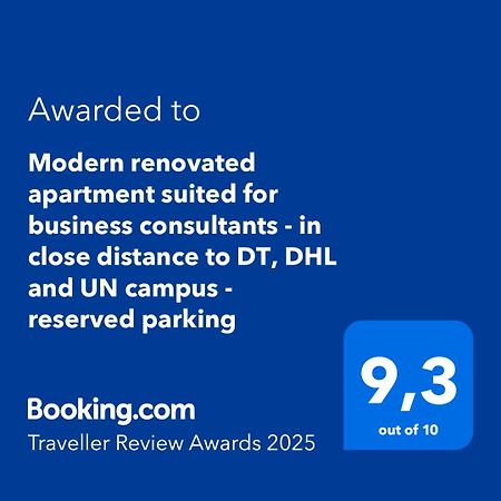 Modern Renovated Apartment Suited For Business Consultants - In Close Distance To Dt, Dhl And Un Campus - Reserved Parking 본 외부 사진